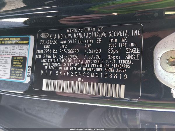 2021 KIA TELLURIDE EX
