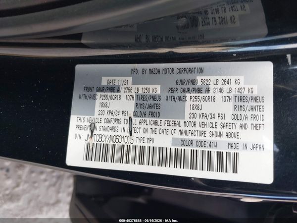 2022 MAZDA CX-9 TOURING