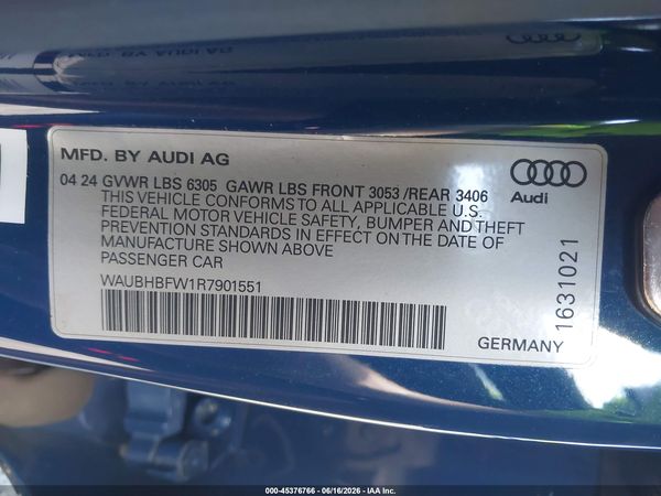 2024 AUDI RS E-TRON GT QUATTRO