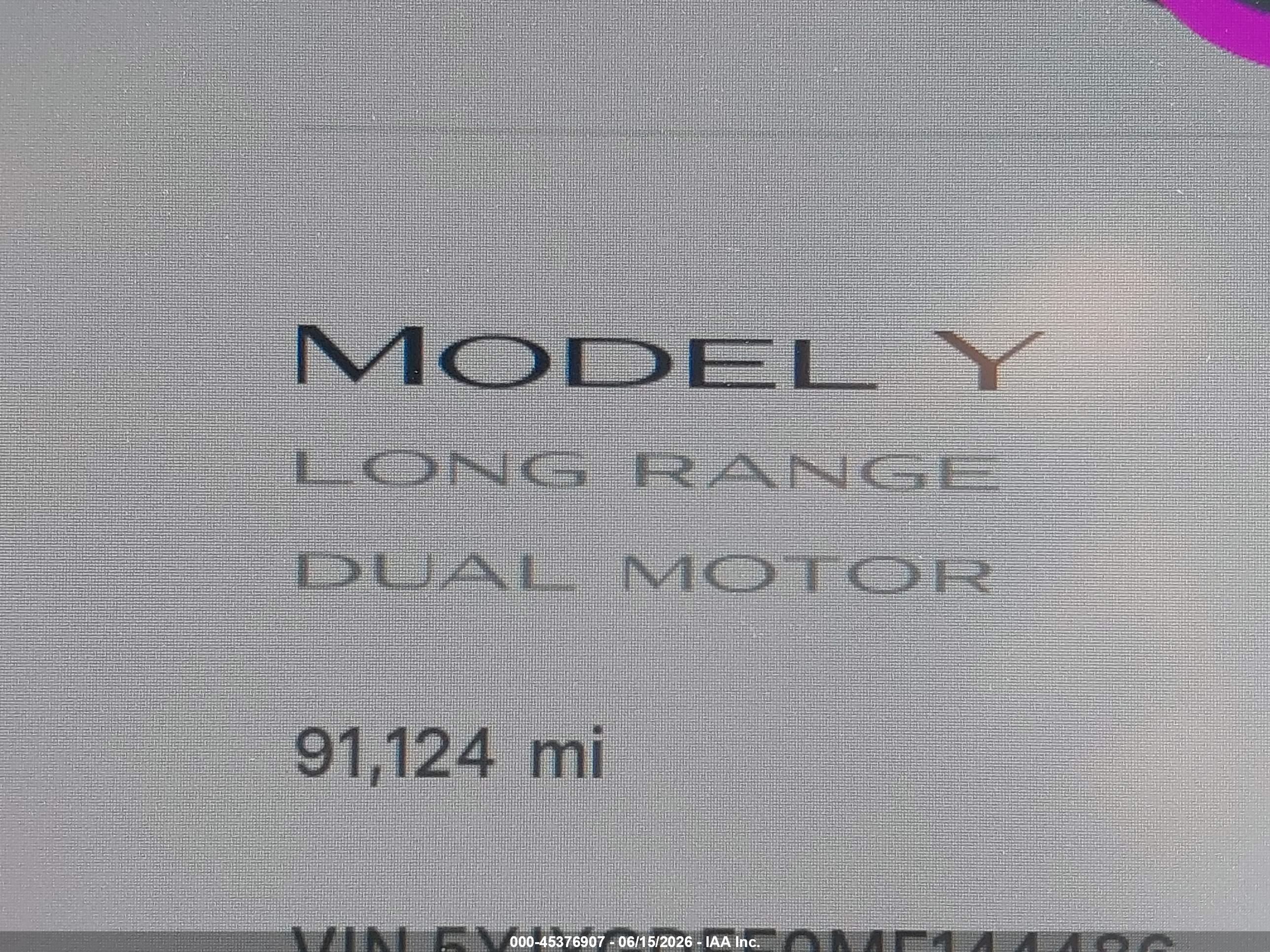 2021 TESLA MODEL Y