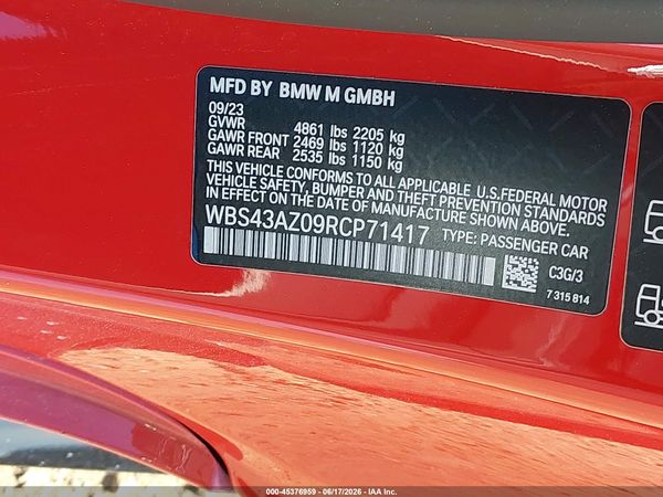 2024 BMW M4 COMPETITION XDRIVE