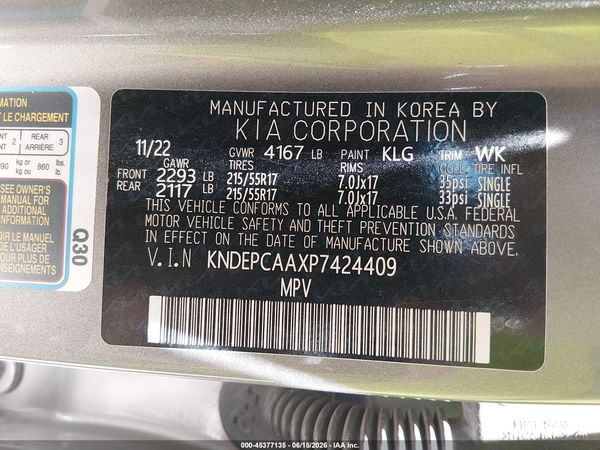 2023 KIA SELTOS LX