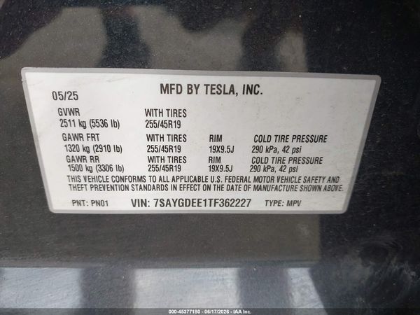 2026 TESLA MODEL Y