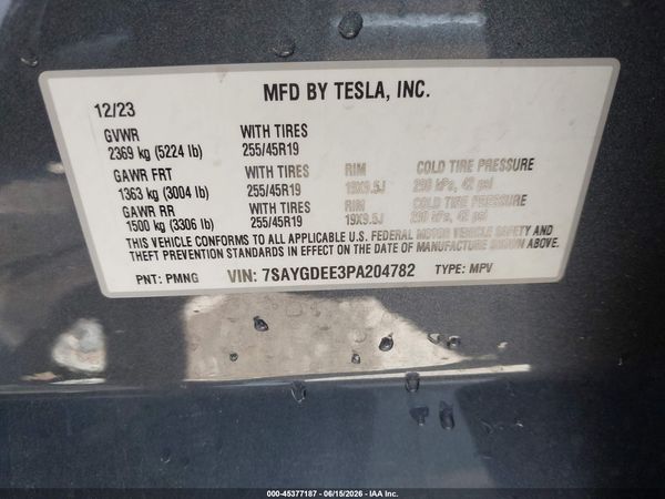 2023 TESLA MODEL Y