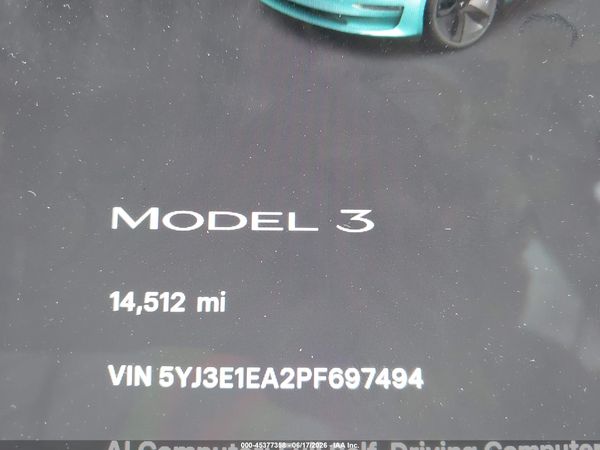 2023 TESLA MODEL 3 REAR-WHEEL DRIVE