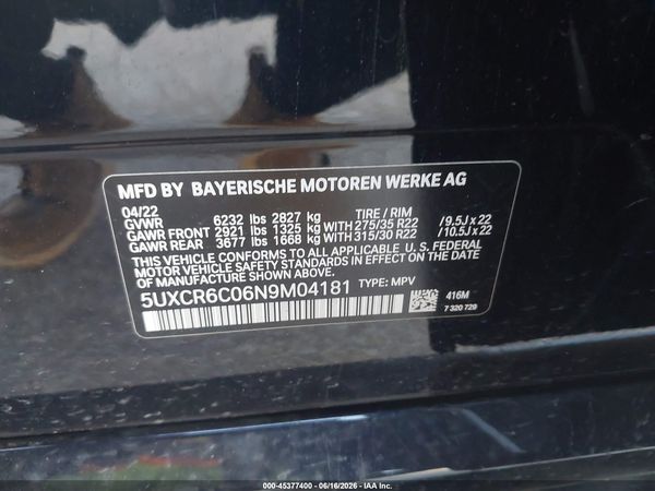 2022 BMW X5 XDRIVE40I