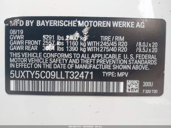 2020 BMW X3 XDRIVE30I