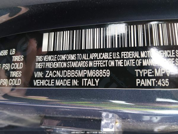 2021 JEEP RENEGADE 80TH ANNIVERSARY 4X4