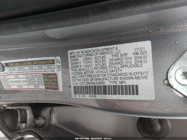 2021 ACURA RDX A-SPEC PACKAGE