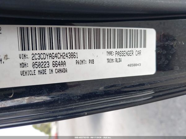 2012 DODGE CHALLENGER SXT