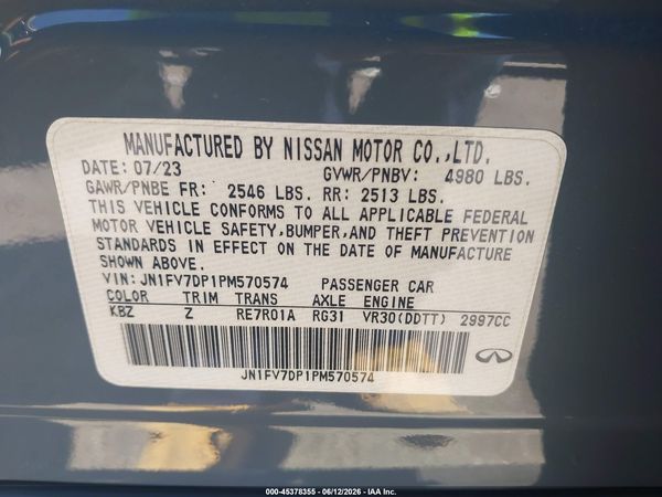 2023 INFINITI Q50 RED SPORT 400