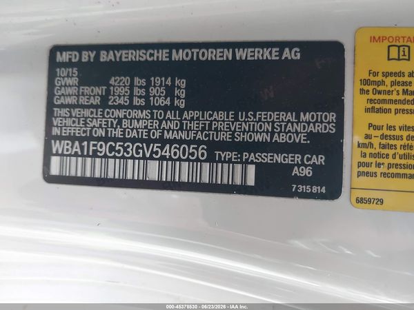 2016 BMW 228I