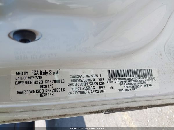 2017 RAM PROMASTER CITY TRADESMAN SLT