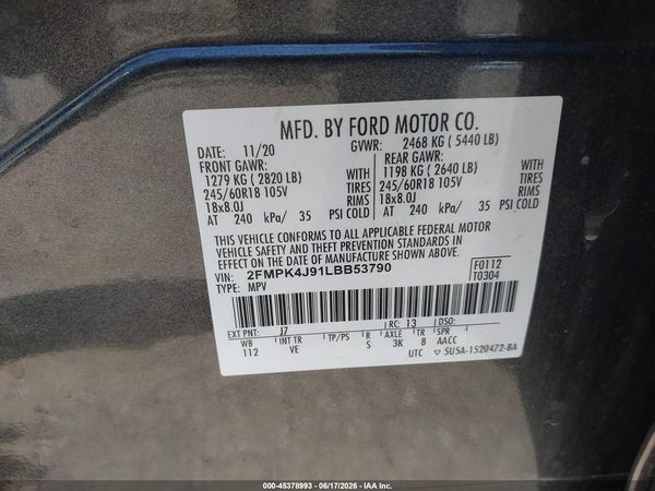 2020 FORD EDGE SEL
