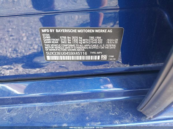 2025 BMW X5 M60I