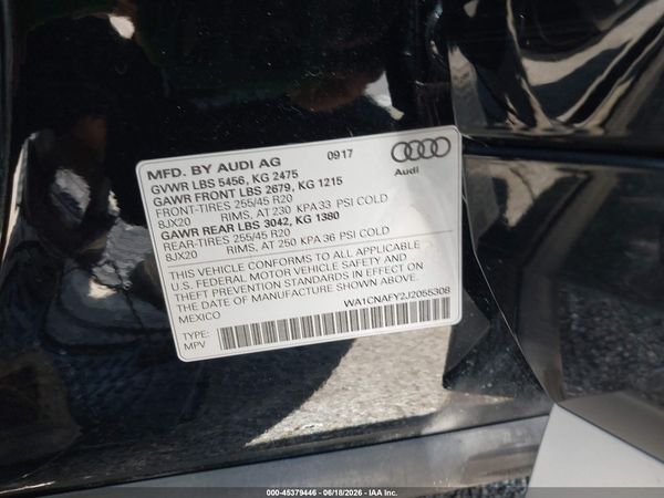 2018 AUDI Q5 2.0T PREMIUM