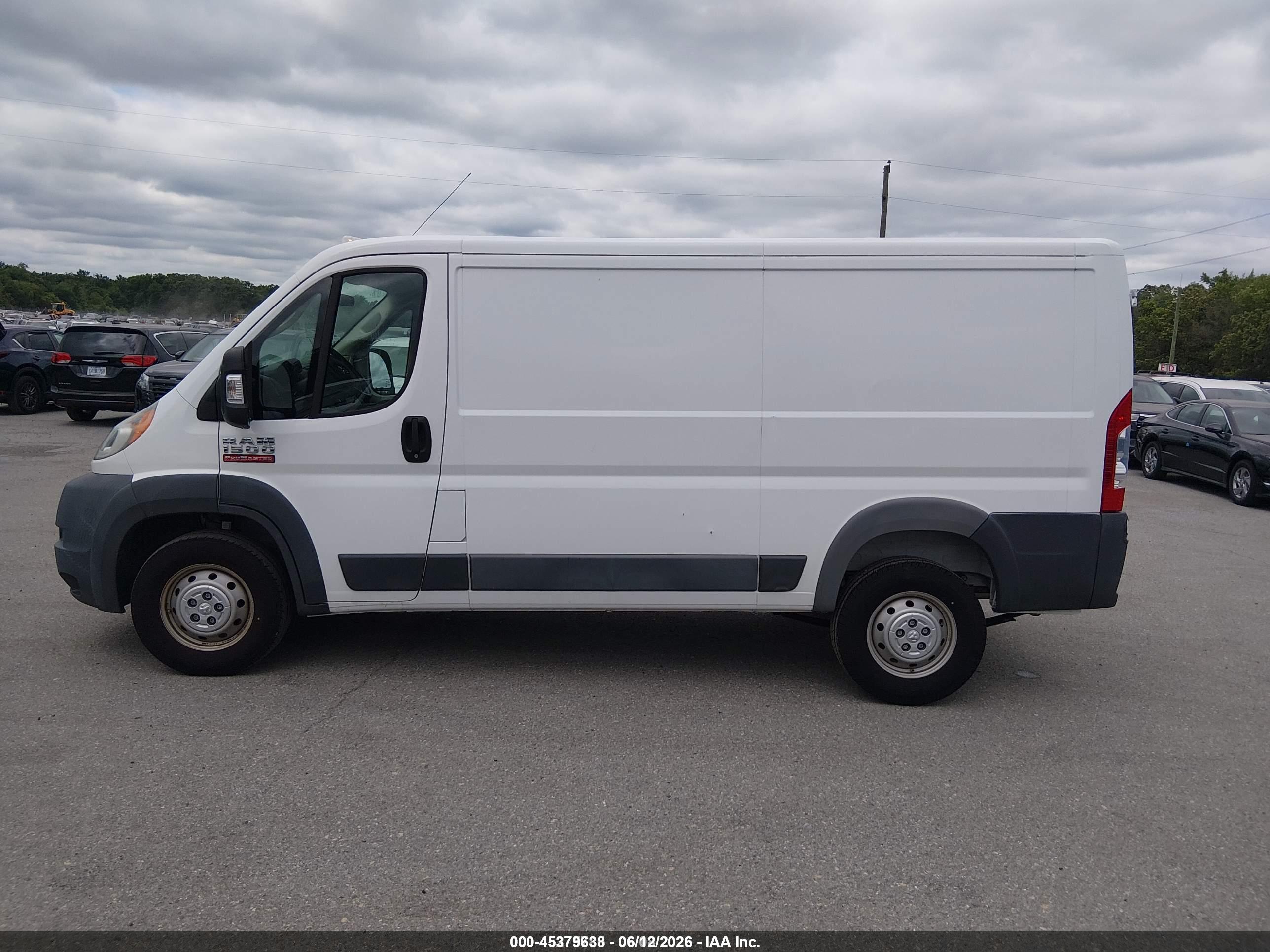 2018 RAM PROMASTER 1500 LOW ROOF 136 WB