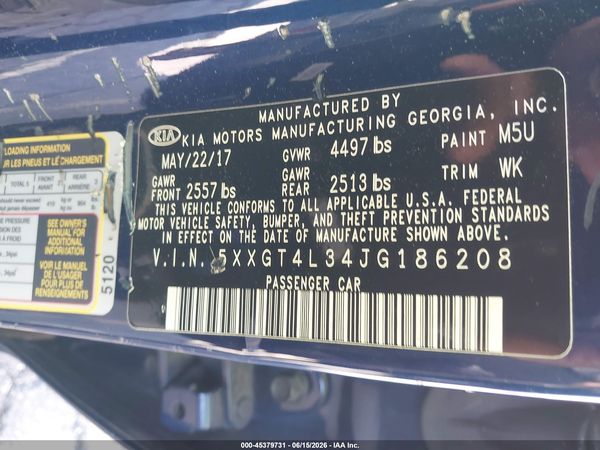 2018 KIA OPTIMA LX