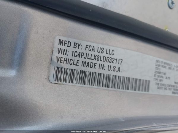 2020 JEEP CHEROKEE LATITUDE LUX FWD