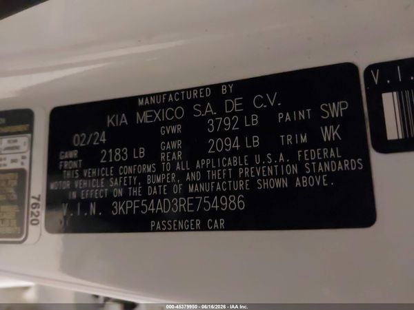 2024 KIA FORTE GT-LINE