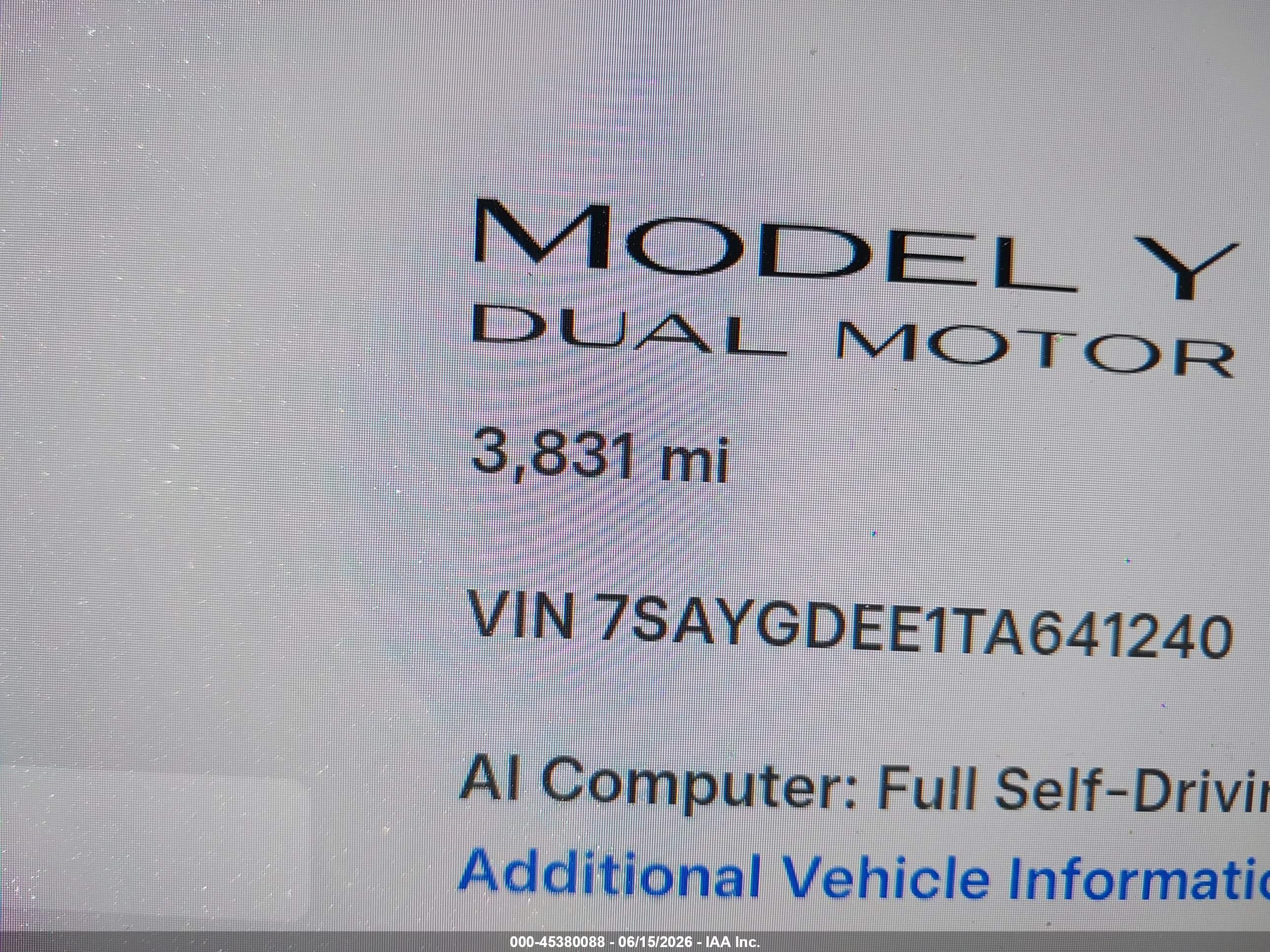 2026 TESLA MODEL Y