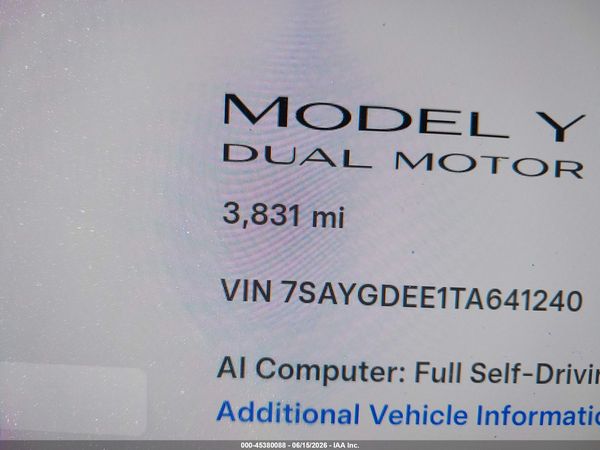 2026 TESLA MODEL Y