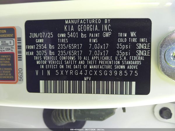 2025 KIA SORENTO LX