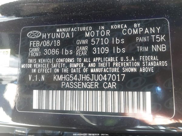2018 GENESIS G90 5.0 ULTIMATE
