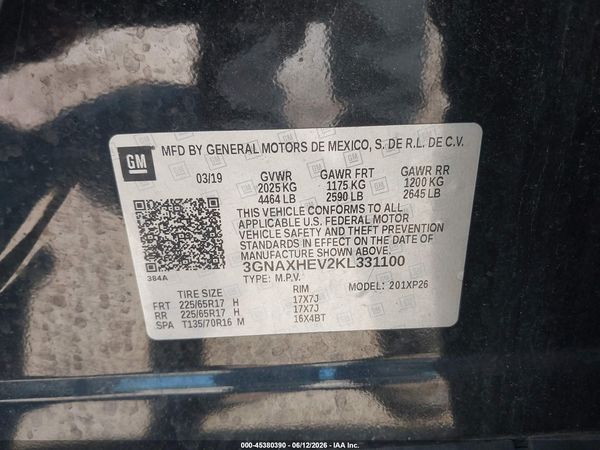 2019 CHEVROLET EQUINOX LS — I9