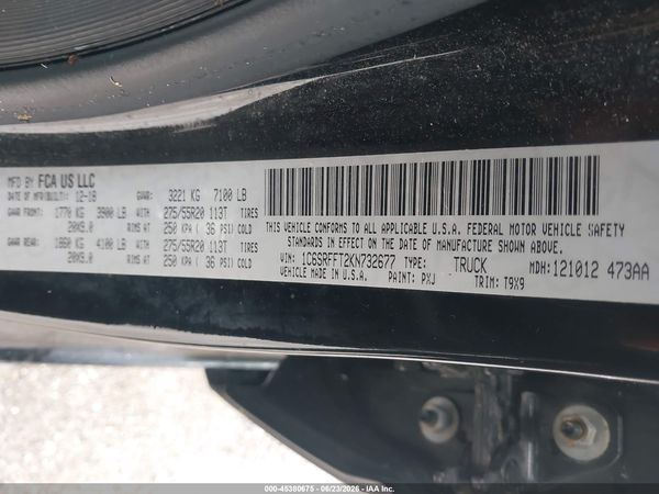 2019 RAM 1500