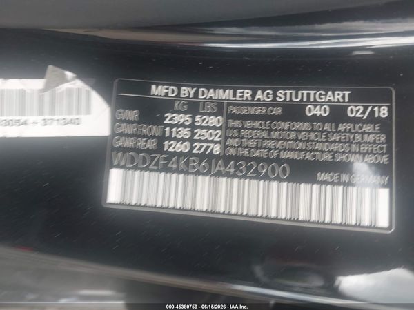2018 MERCEDES-BENZ E 300 4MATIC