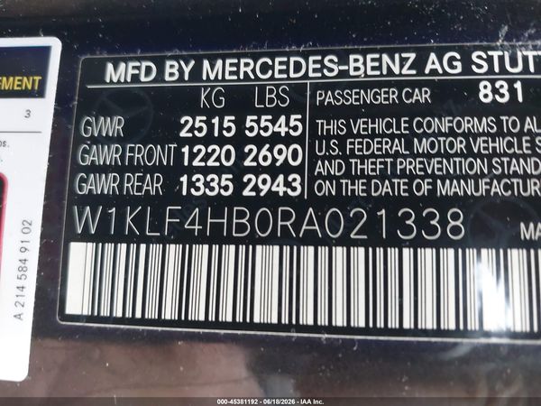2024 MERCEDES-BENZ E 350