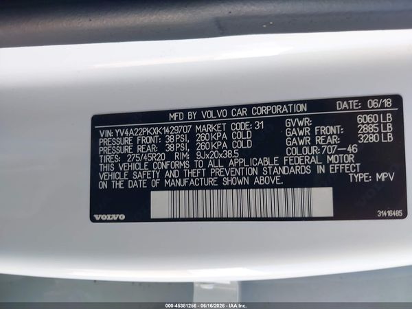 2019 VOLVO XC90 T6 MOMENTUM
