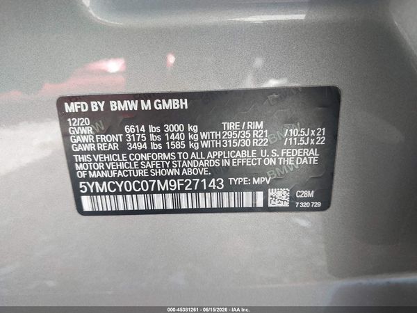 2021 BMW X6 M X6 M/M Competition