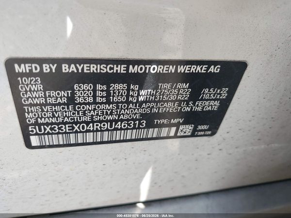 2024 BMW X6 XDRIVE40I