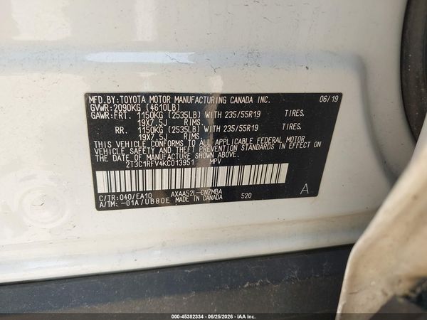 2019 TOYOTA RAV4 XLE PREMIUM