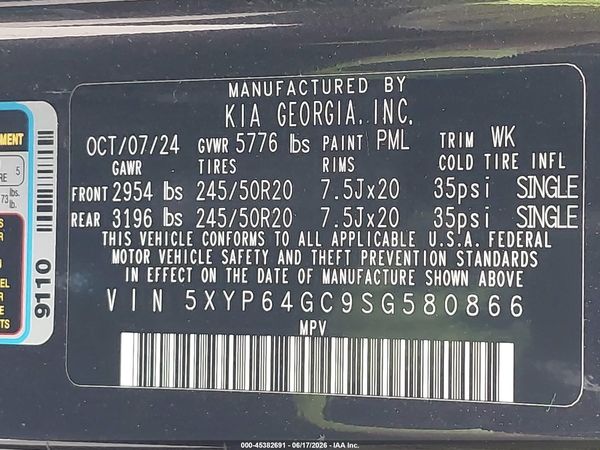2025 KIA TELLURIDE S