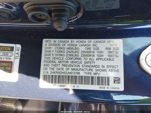 2018 HONDA CR-V EX