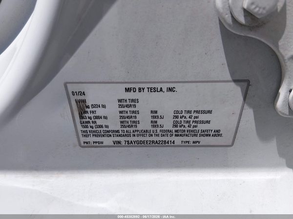 2024 TESLA MODEL Y