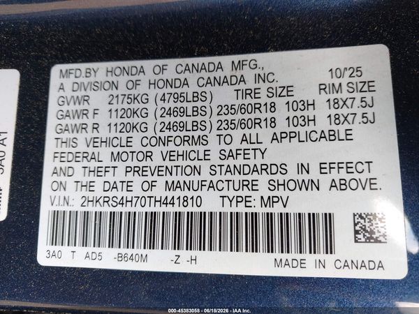 2026 HONDA CR-V EX-L AWD