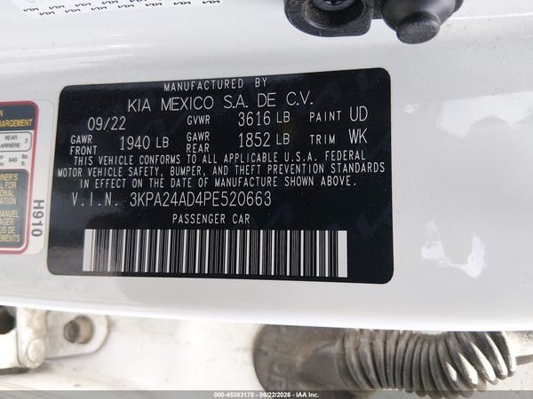 2023 KIA RIO S