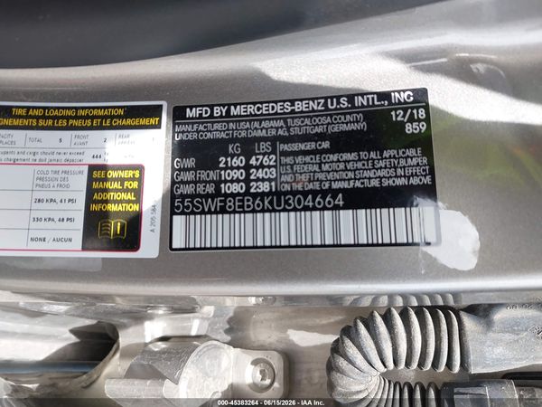 2019 MERCEDES-BENZ C 300 4MATIC