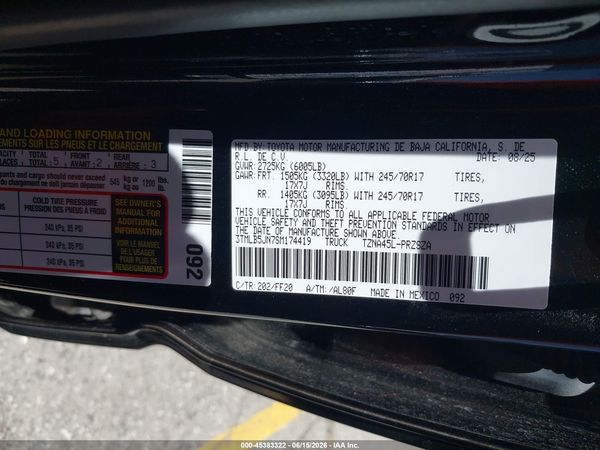 2025 TOYOTA TACOMA SR5