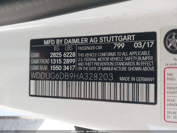 2017 MERCEDES-BENZ S 550E PLUG-IN HYBRID S550e