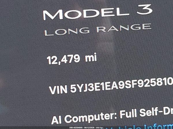 2025 TESLA MODEL 3 PREMIUM REAR-WHEEL DRIVE