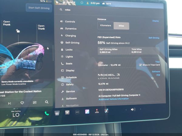 2025 TESLA MODEL 3 PREMIUM REAR-WHEEL DRIVE