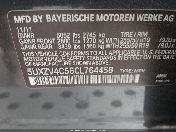 2012 BMW X5