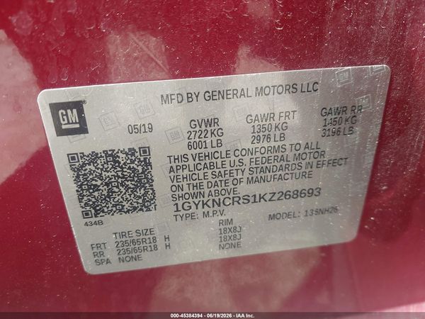 2019 CADILLAC XT5 LUXURY