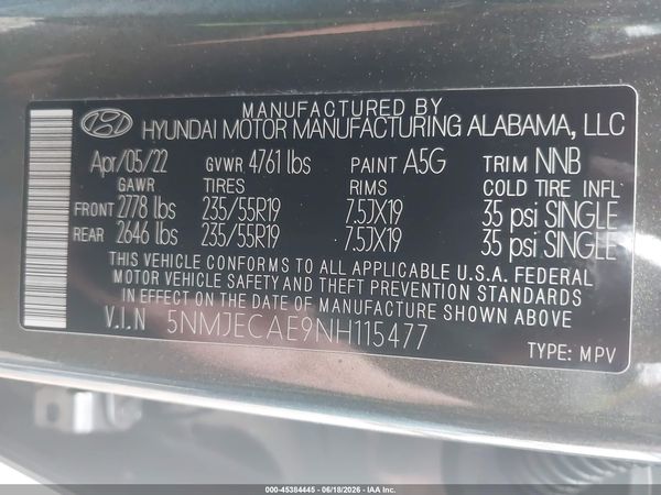 2022 HYUNDAI TUCSON LIMITED