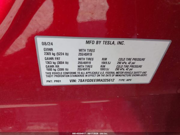 2024 TESLA MODEL Y